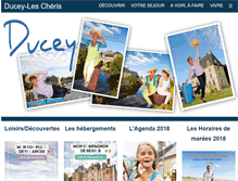 Tablet Screenshot of ducey-tourisme.com